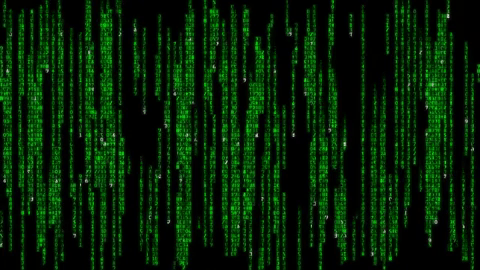 Matrix digital rain animation